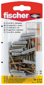 Fischer Dübel SX mit Schraube SB-Programm