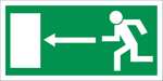 FLUCHTWEGSCHILD Fluchtweg, links