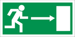 FLUCHTWEGSCHILD Fluchtweg, rechts