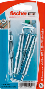 Fischer Hohlraum-Metalldübel mit Haken SB