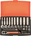 BAHCO Steckschlüssel-Satz 1/4" SLine
