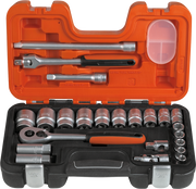 BAHCO Steckschlüssel-Satz mit Zoll-Einsätzen 1/2" Antrieb