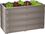 JUWEL Hochbeet "Timber" 4-er Set Nordic Wood